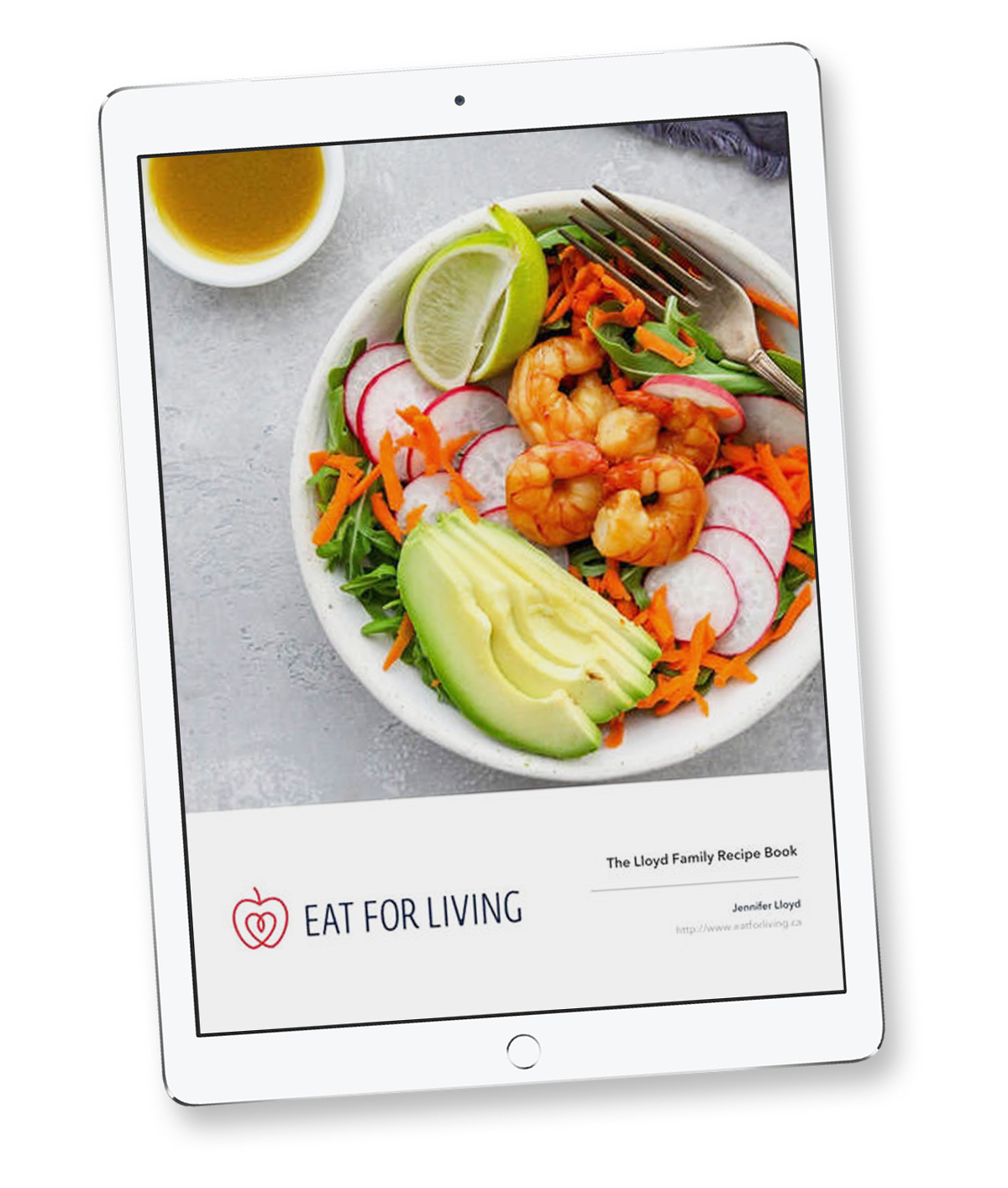 Custom Recipe Collection Cover on an Ipad