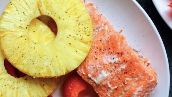 One Pan Hawaiian Salmon