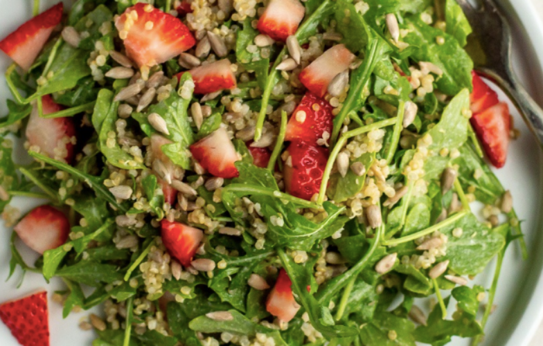 Strawberry Quinoa Arugula Salad
