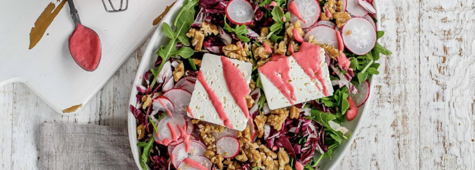 Radicchio & Arugula Salad with Raspberry Dressing